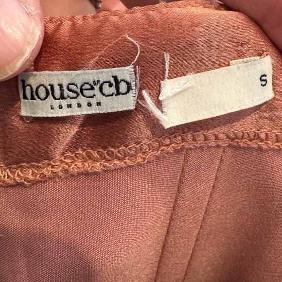 House of CB-Rose Toira Long Bell Sleeve Cutout Mini Draped Corset Cocktail Dress - Picture 4 of 5